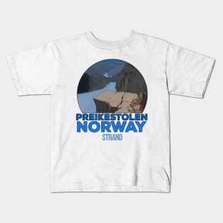 Preikestolen Strand Norway Kids T-Shirt